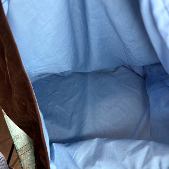 Vintage Handmade Patchwork Velvet Brown Totr - Picture 8 of 14